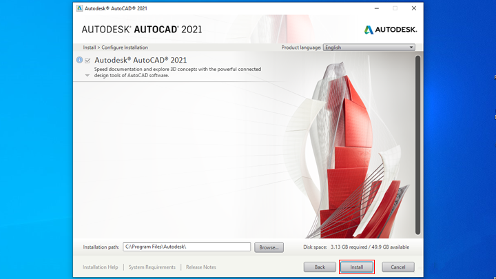 Hướng dẫn cài đặt phần mềm AutoCAD 2021