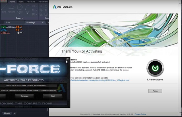 Cách bẻ khóa phần mềm AutoCAD 2020 full bản quyền nhanh nhất